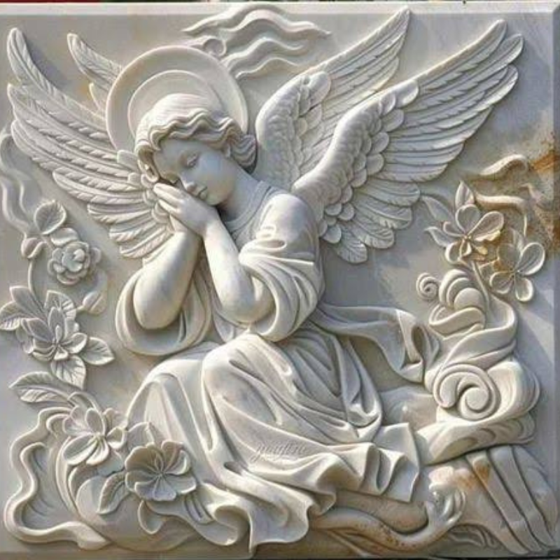 Marble Angel Wall Panel